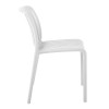MODA Καρέκλα-Pro Στοιβαζόμενη PP - UV Protection, Απόχρωση Άσπρο-Ε3801,1-PP - PC - ABS-1τμχ- 48x57x80cm