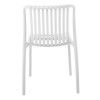MODA Καρέκλα Στοιβαζόμενη PP - UV Άσπρο-Ε3801,1-PP - PC - ABS-1τμχ- 48x57x80cm