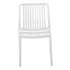 MODA Καρέκλα Στοιβαζόμενη PP - UV Άσπρο-Ε3801,1-PP - PC - ABS-1τμχ- 48x57x80cm