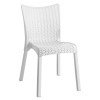 DORET Καρέκλα Στοιβαζόμενη PP Άσπρο, με πόδι αλουμινίου-Ε3803,2-PP - PC - ABS-1τμχ- 50x55x83cm