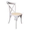 DESTINY Καρέκλα Τραπεζαρίας Οξιά Απόχρωση Decape Άσπρο, Κάθισμα Ψάθα, Στοιβαζόμενη-Ε7020,4-Ξύλο-1τμχ- 48x52x89cm