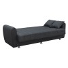 SYDNEY Καναπές – Κρεβάτι με Αποθηκευτικό Χώρο, 3Θέσιος Ύφασμα Σκούρο Γκρι-Ε9933,4-Ύφασμα-1τμχ- Sofa:210x80x75 Bed:180x100cm