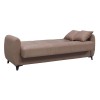 DARIO Καναπές - Κρεβάτι Σαλονιού - Καθιστικού, 3Θέσιος Ύφασμα Καφέ - αποθ/κός χώρος-Ε9931,3-Ύφασμα-1τμχ- Sofa:210x80x75-Bed:180x100cm