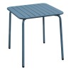 BRIO Slat Τραπέζι Κήπου - Βεράντας, Μέταλλο Βαφή Sandy Blue 5415C-Ε545,2-Μέταλλο-1τμχ- 70x70x73cm