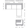 ALAN Καναπές Σαλονιού - Καθιστικού Γωνία Αναστρέψιμος Ύφασμα Σκούρο Γκρι-Ε9690,1-Ύφασμα-1τμχ- 182x158x78cm H.86cm
