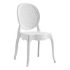 DYNASTY Καρέκλα Εστίασης - Catering Στοιβαζόμενη PP Άσπρο-Ε3808,1-PP - PC - ABS-1τμχ- 42x52x88cm