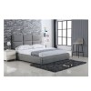 MAXIM Κρεβάτι Διπλό, για Στρώμα 180x200cm, Ύφασμα Γκρι-Ε8079-Ύφασμα-1τμχ- 198x218x121cm