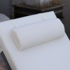 SUNLOUNGER Μαξιλάρι Ξαπλώστρας με Προσκέφαλο,  Ύφασμα Εκρού, Foam+Polyester Φερμουάρ-Velcro-Ε2014,1-Ύφασμα-1τμχ- 196(78+118)x60x7cm