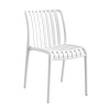 MODA Καρέκλα Στοιβαζόμενη PP - UV Protection, Απόχρωση Άσπρο-Ε3801,10-PP - PC - ABS-1τμχ- 47x60x80cm