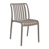 MODA Καρέκλα Στοιβαζόμενη PP - UV Protection, Απόχρωση Mocha-Ε3801,30-PP - PC - ABS-1τμχ- 47x60x80cm
