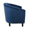 BOGA Πολυθρόνα Σαλονιού Καθιστικού, Ύφασμα Velure Μπλε-Ε7128,1-Ύφασμα-1τμχ- 76x70x65cm