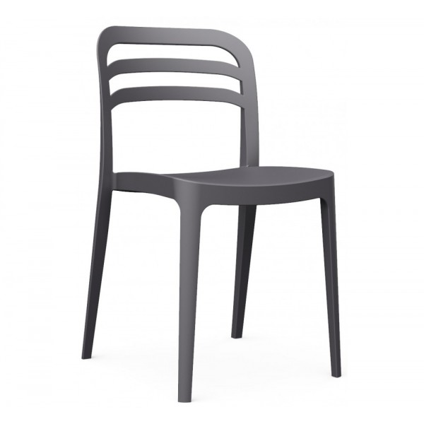Aspen Καρέκλα Polypropylene Ανθρακί 46x51x83cm