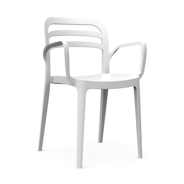 Aspendos Πολυθρόνα Λευκό 46x51x82cm