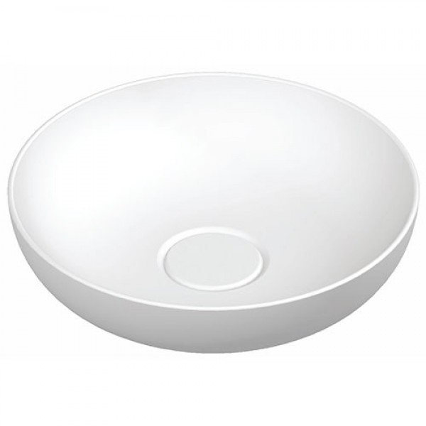 Lapino Ceramic Vision Νιπτήρας Επικαθήμενος Λευκός Φ42x13cm -286342-