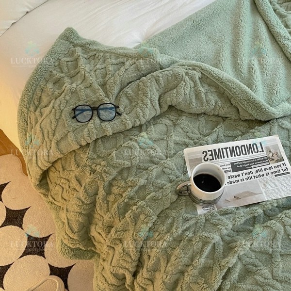 Κουβέρτα 2kg Προβατάκι Μονή Πράσινο 160x220cm